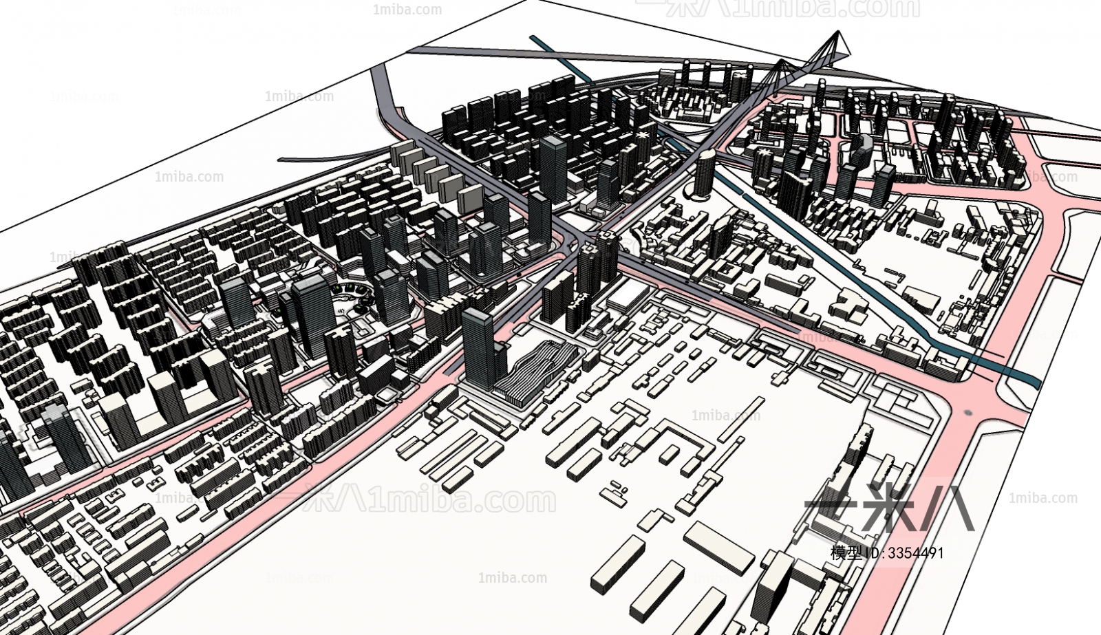 Modern Architectural Bird's-eye View Planning