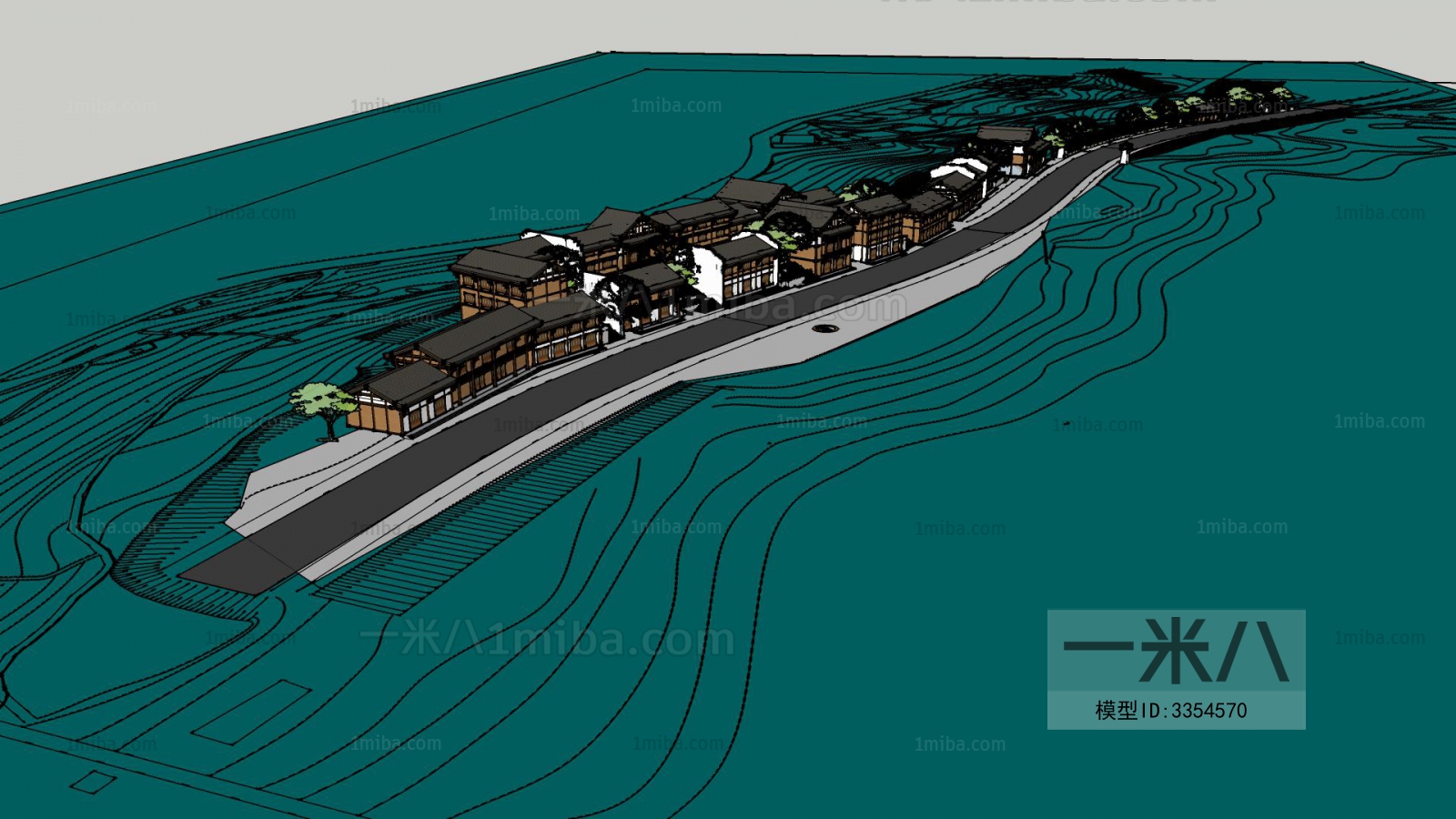 Modern Architectural Bird's-eye View Planning