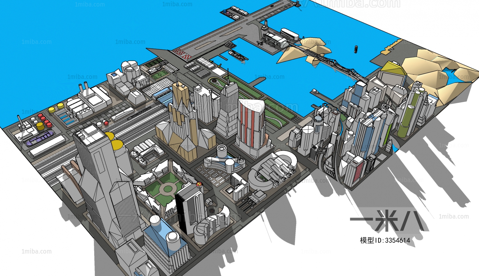 Modern Architectural Bird's-eye View Planning