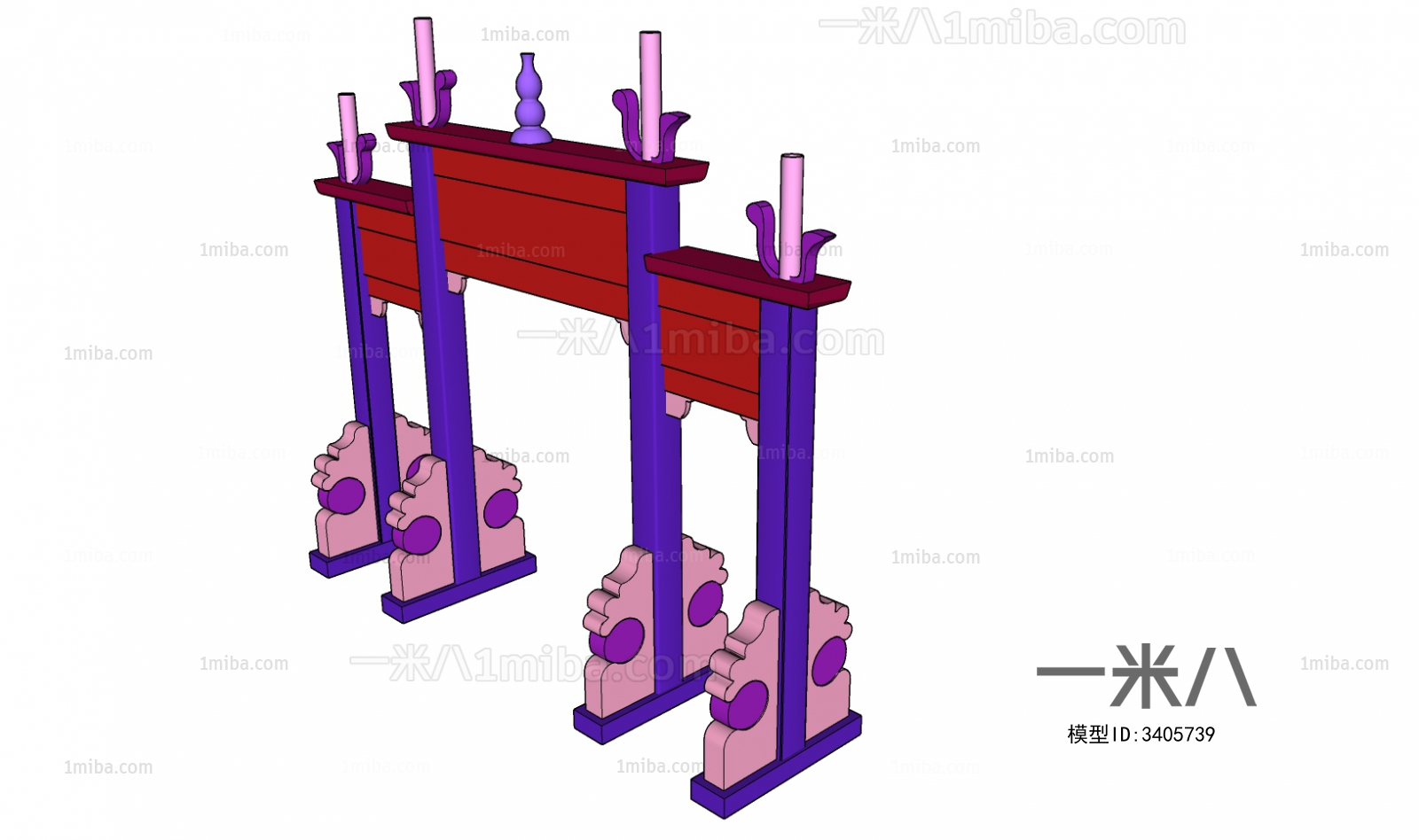 New Chinese Style Ancient Architectural Buildings