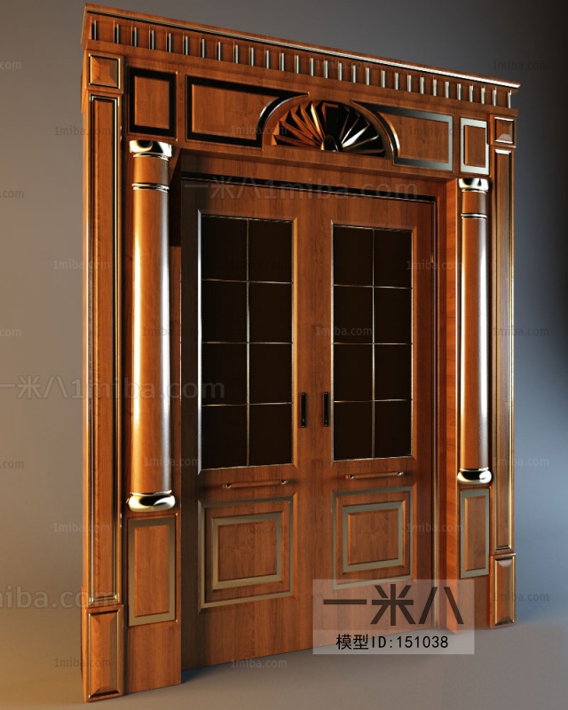 European Style Solid Wood Door