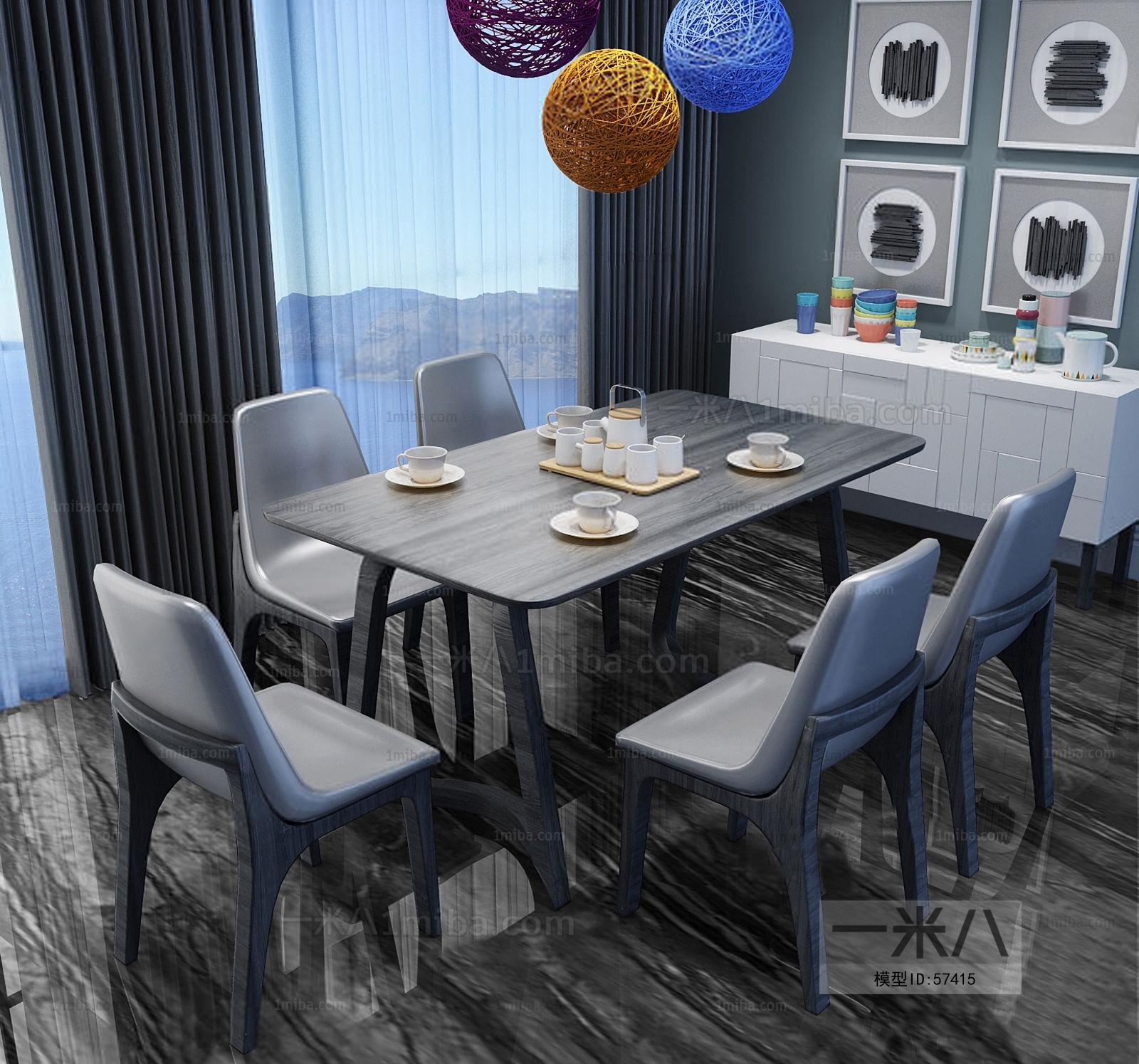 Nordic Style Dining Table And Chairs