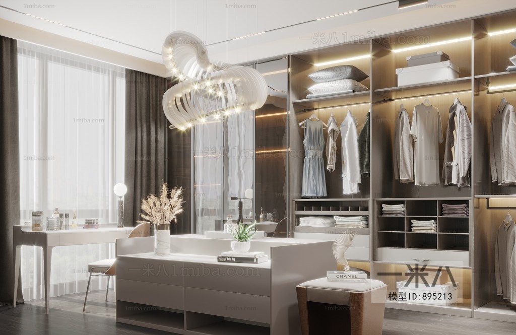 Modern Clothes Storage Area