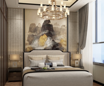 New Chinese Style Bedroom-ID:942804583