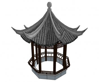 Chinese Style Ancient Architectural Buildings-ID:986387639