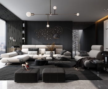 Modern A Living Room-ID:925180822