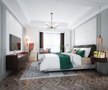 Nordic Style Bedroom-ID:390614352