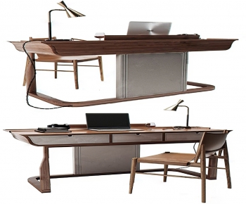 Modern Computer Desk And Chair-ID:321265897