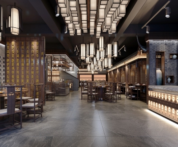 New Chinese Style Catering Space-ID:785694325