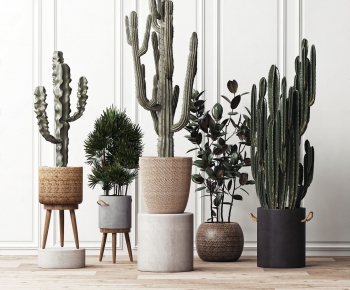 Modern Potted Green Plant-ID:765534211