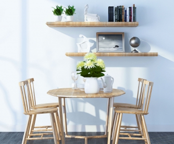 Nordic Style Dining Table And Chairs-ID:154261698
