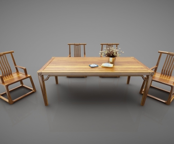 New Chinese Style Dining Table And Chairs-ID:903167889