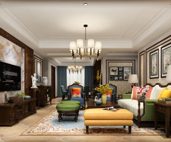 American Style A Living Room-ID:463791129