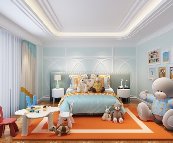 Simple European Style Children's Room-ID:655609337