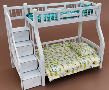 现代儿童床上下双层床-ID:132220977