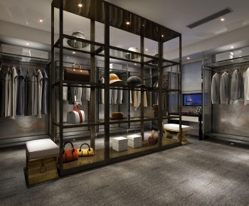 Modern Clothes Storage Area-ID:670755198