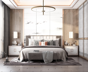 New Chinese Style Bedroom-ID:979789163
