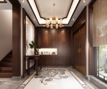 New Chinese Style Hallway-ID:140593563