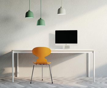 Modern Computer Desk And Chair-ID:205444611