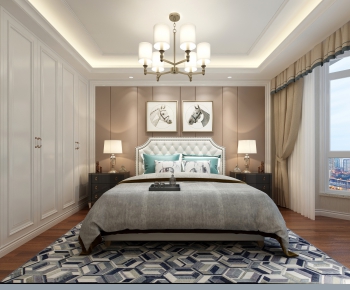 Simple European Style Bedroom-ID:674451312