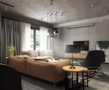 Industrial Style A Living Room-ID:887873255