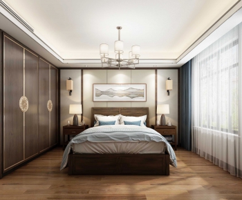 New Chinese Style Bedroom-ID:822015595