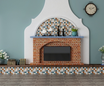 Mediterranean Style Fireplace-ID:530407427