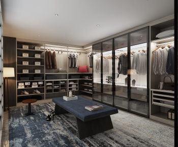 Modern Clothes Storage Area-ID:832352148