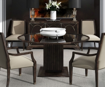 American Style Dining Table And Chairs-ID:763275112