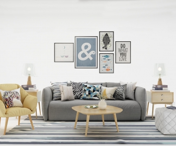 Nordic Style Sofa Combination-ID:499744183