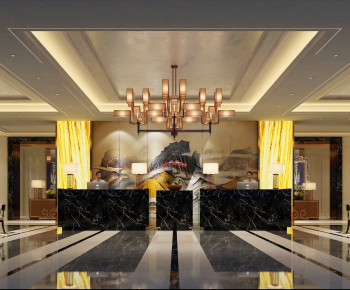 New Chinese Style Lobby Hall-ID:630366175