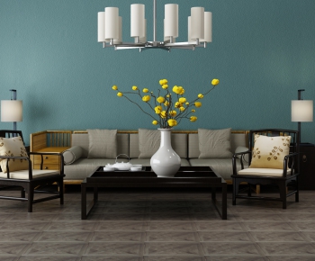 New Chinese Style Sofa Combination-ID:210323363