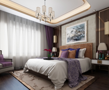 New Chinese Style Bedroom-ID:197610727
