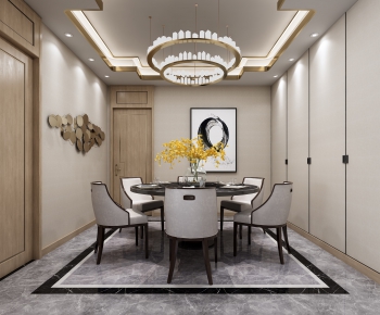 New Chinese Style Dining Room-ID:348023548