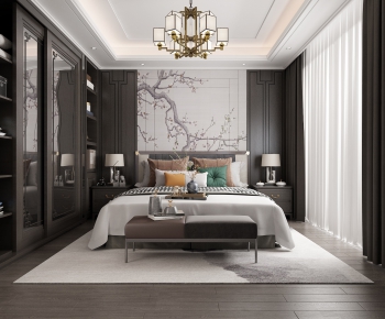 New Chinese Style Bedroom-ID:175569389