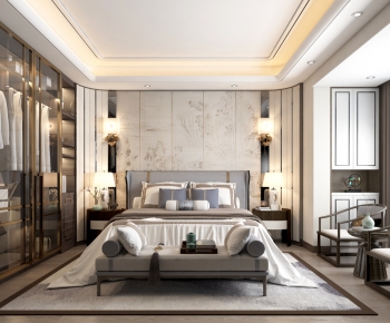 New Chinese Style Bedroom-ID:628306261