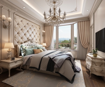 American Style Bedroom-ID:348804373