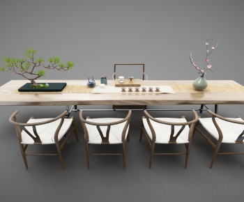 New Chinese Style Tea Tables And Chairs-ID:313028153