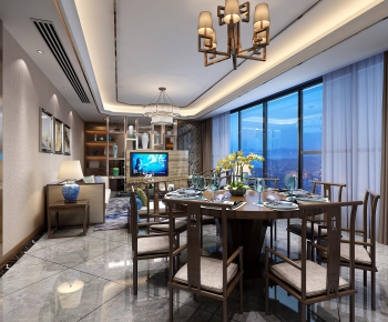 New Chinese Style Dining Room-ID:139445542
