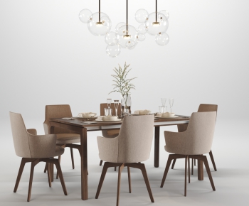 Modern Dining Table And Chairs-ID:373777978