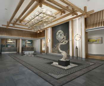 New Chinese Style Lobby Hall-ID:359447279