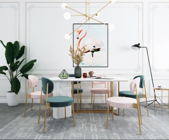 Modern Dining Table And Chairs-ID:443031576
