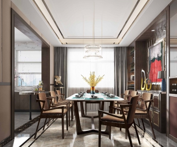 New Chinese Style Dining Room-ID:531862138