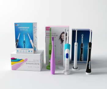 Modern Toothbrush And Toothpaste-ID:369279243