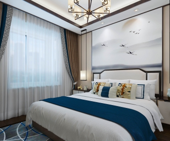 New Chinese Style Bedroom-ID:683331888