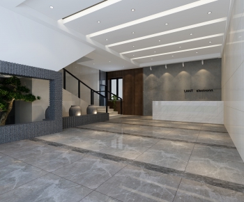 Modern Office Reception Desk-ID:760400212