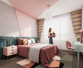 Nordic Style Girl's Room Daughter's Room-ID:714710169