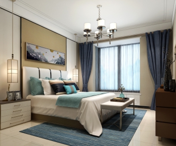 New Chinese Style Bedroom-ID:570156815