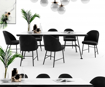 Nordic Style Dining Table And Chairs-ID:578098159