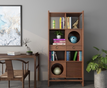 New Chinese Style Bookcase-ID:561835444